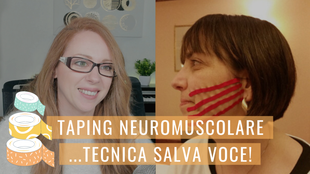 taping neuromuscolare per i problemi vocali